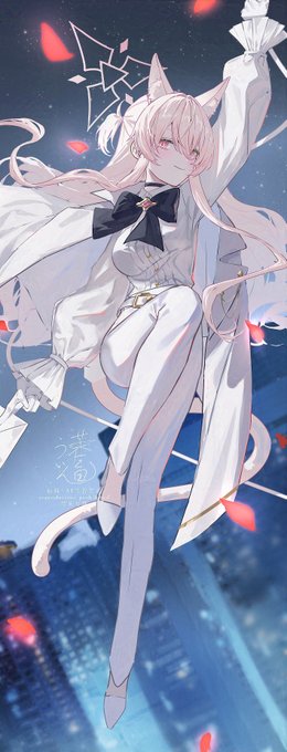 「cat tail white hair」 illustration images(Latest)