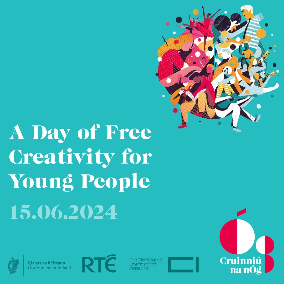 kildarelibrary's tweet image. Cruinniú na nÓg, our national day of free creativity for children &amp;amp; young people!  With workshops, concerts &amp;amp; activities galore, there's something for everyone happening on June 15th. 
Visit  cruinniu.creativeireland.gov.ie to find an event near you. #CreativeYouth #CreativeCommunities