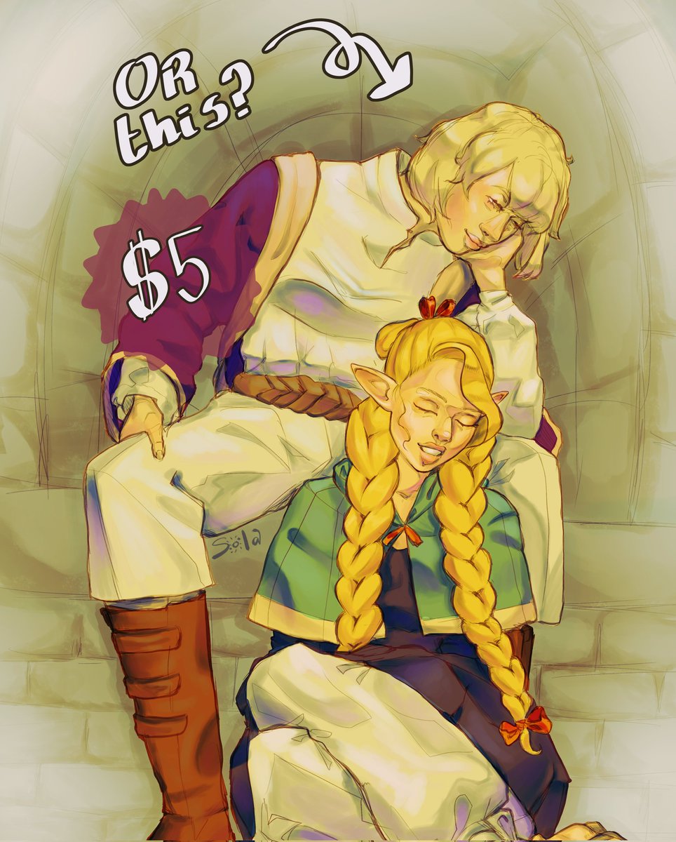 🍉ART RAFFLE🍉!! 

I'm holding a raffle to support 3 families in Gaza. 3 ppl have the chance to win a custom piece worth €75 with just a $5 donation!! instructions ⬇️⬇️
[rt appreciated :)]