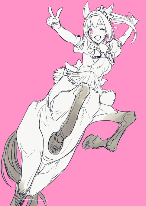 ケンタウロスといえばウマ娘のケンタウロスバージョン描いてたな…と思って漁ってきた かなり良い ゴールドシップとハルウララとサイレンススズカ
