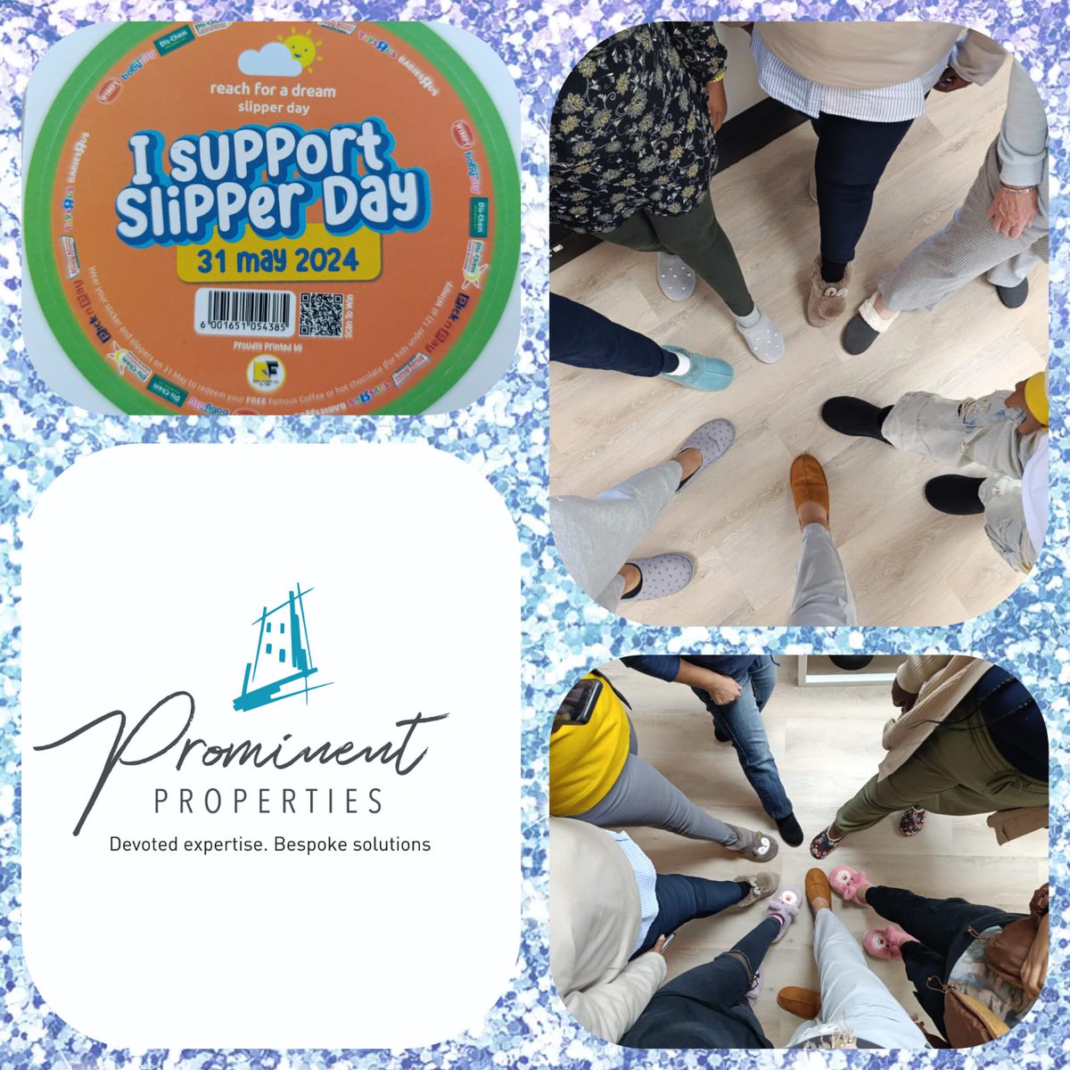 The Prominent Properties' Team Showed up! Thank you for supporting Slipper Day, Reach For A Dream's biggest fundraiser to give Hope to Children with Life-threatening Illnesses #slipperday2024 #stepintomyslippers #PSCC