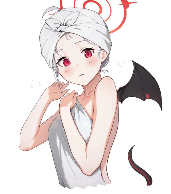 お風呂上りのハルナ #ブルアカ 