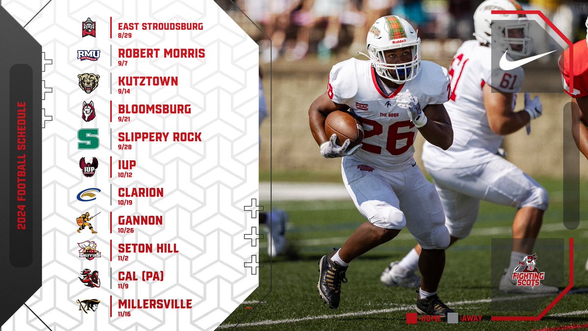 Six home games including a Week 0, home opener, on Thursday night highlight the <a href="/EdinboroFB/">Edinboro Football</a>  2024 schedule.

📰 tinyurl.com/2ym5pqer
