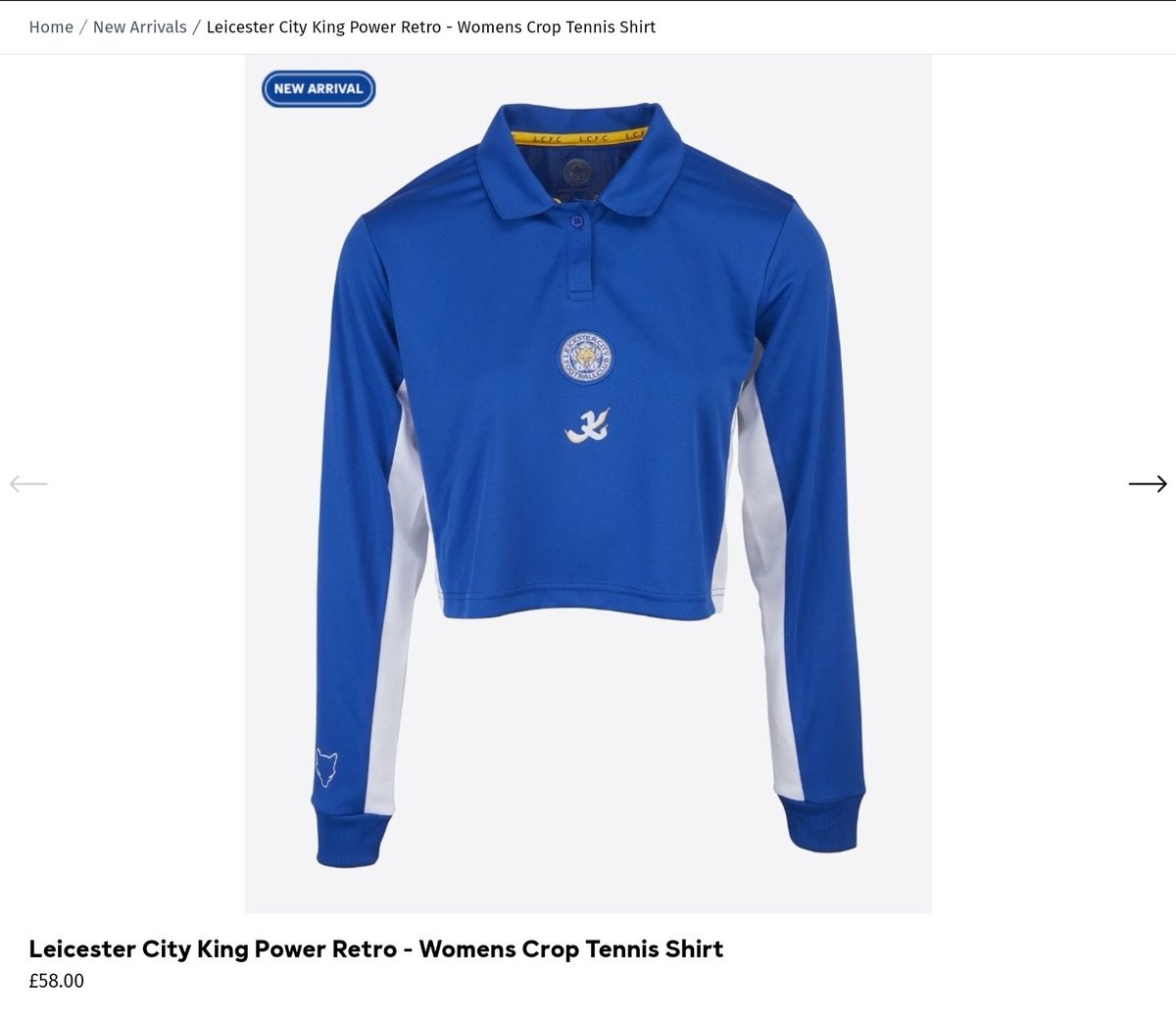 If she won't wear the 'Leicester City King Power Retro - Womens Crop Tennis Shirt' I don't want her 😔