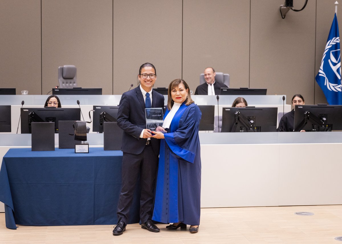 #ICC Moot Court competition – Spanish version: The award for Best Speaker goes to Francisco Javier Prieto González of Universidad de Guadalajara @udg_oficial
 
#KnowledgeAsPower