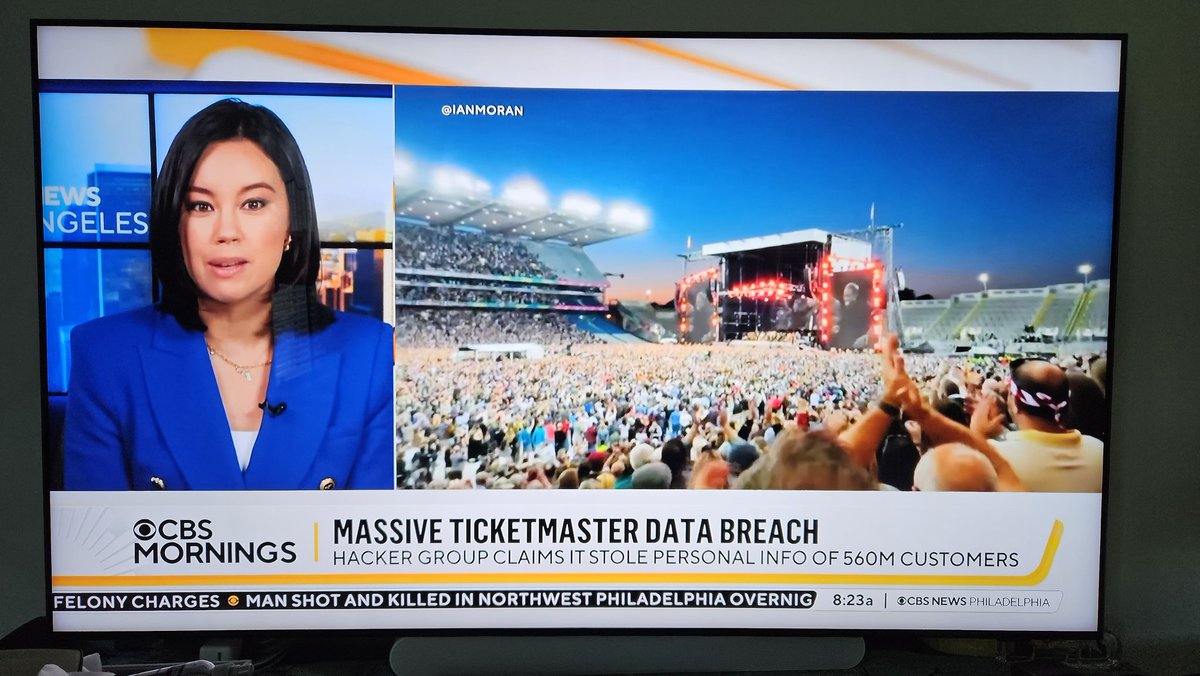 Saw the article about the @ticketmaster data breach on @CBSMornings - recommended to update your TM password and start monitoring your credit card/banking accounts. Still no comment from @LiveNation or Ticketmaster on what consumers should expect.