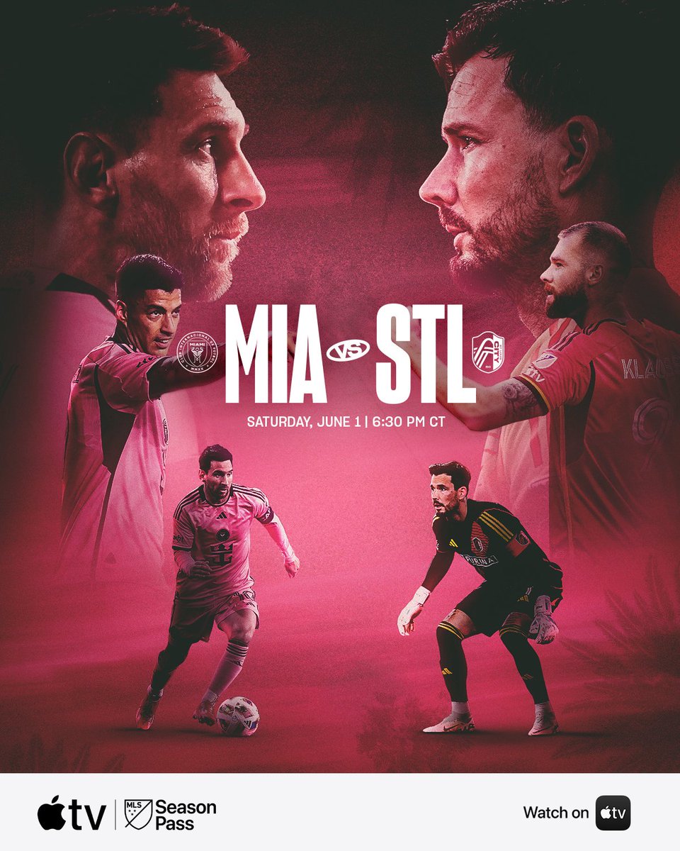 Vice City vs. STL CITY

📺 Watch: apple.co/3QNWGse

#MIAvSTL x #AllForCITY