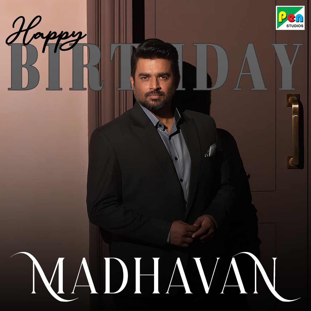 Happy Birthday Madhavan! May you have a blockbuster year ahead! 🌟🎉 We can't wait for you to mesmerize us again and again. @actorMadhavan 

#HappyBirthdayMadhavan #HBDMadhavan #PenMovies