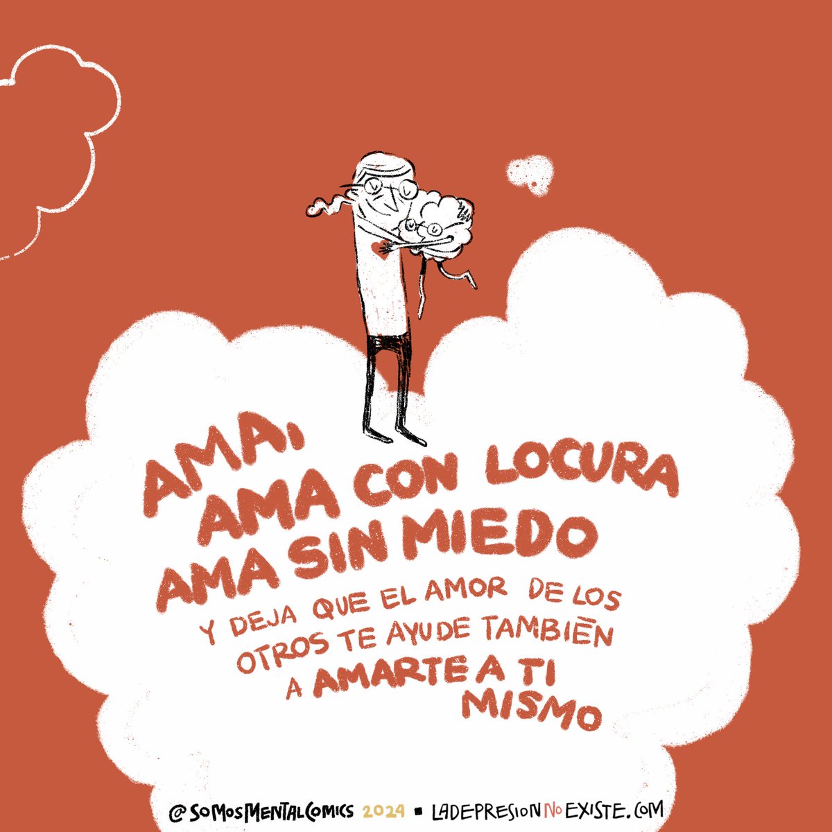 jkrincon's tweet photo. ¿Tú crees eso de que si no te amas a ti mismo no puedes amar a los demás?

Cómic que hicimos con @lachetaller 

#MentalCómics https://t.co/KJhcEIyjiP