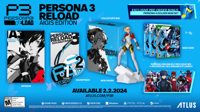 VideoGamesPlus_'s tweet image. #FreebieFriday #Giveaway and Weekend Sale on Persona 3 Reload: Collector's Edition #PS5
Save $50 - 229.99 / 168 USD (Free Shipping CA/USA)

Order: tinyurl.com/2s45wya5

RT, Like this post, and Follow #VGP to enter to win a  Persona 3 Reload: Collector's Edition for the #PS5…