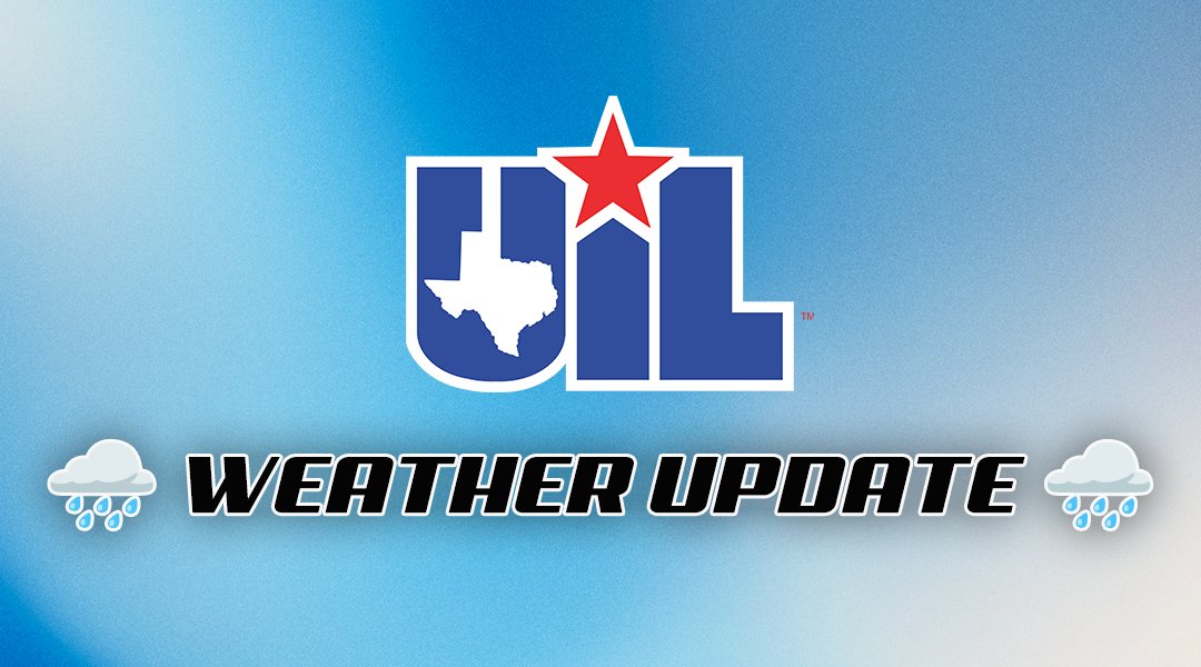 #UILState Softball Weather Update (8:30 a.m.) ⛈️ Due to inclement weather, the 10:00 a.m. Conference 5A semifinal game between Lake Belton and Melissa has been postponed to 11:00 a.m. The 1, 4, & 7 PM games today will be moved to Georgetown East View HS (300 Patriot Way,