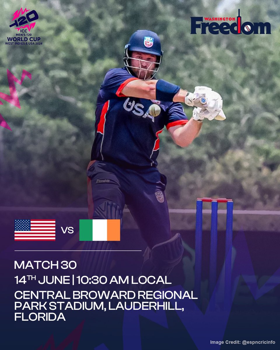 Lots to look forward to over the next month 🤩

Check out the #Fixtures of #TeamUSA at the #ICCT20WorldCup 📋

#WashingtonFreedom #MLC2024 #T20WorldCup #USACricket