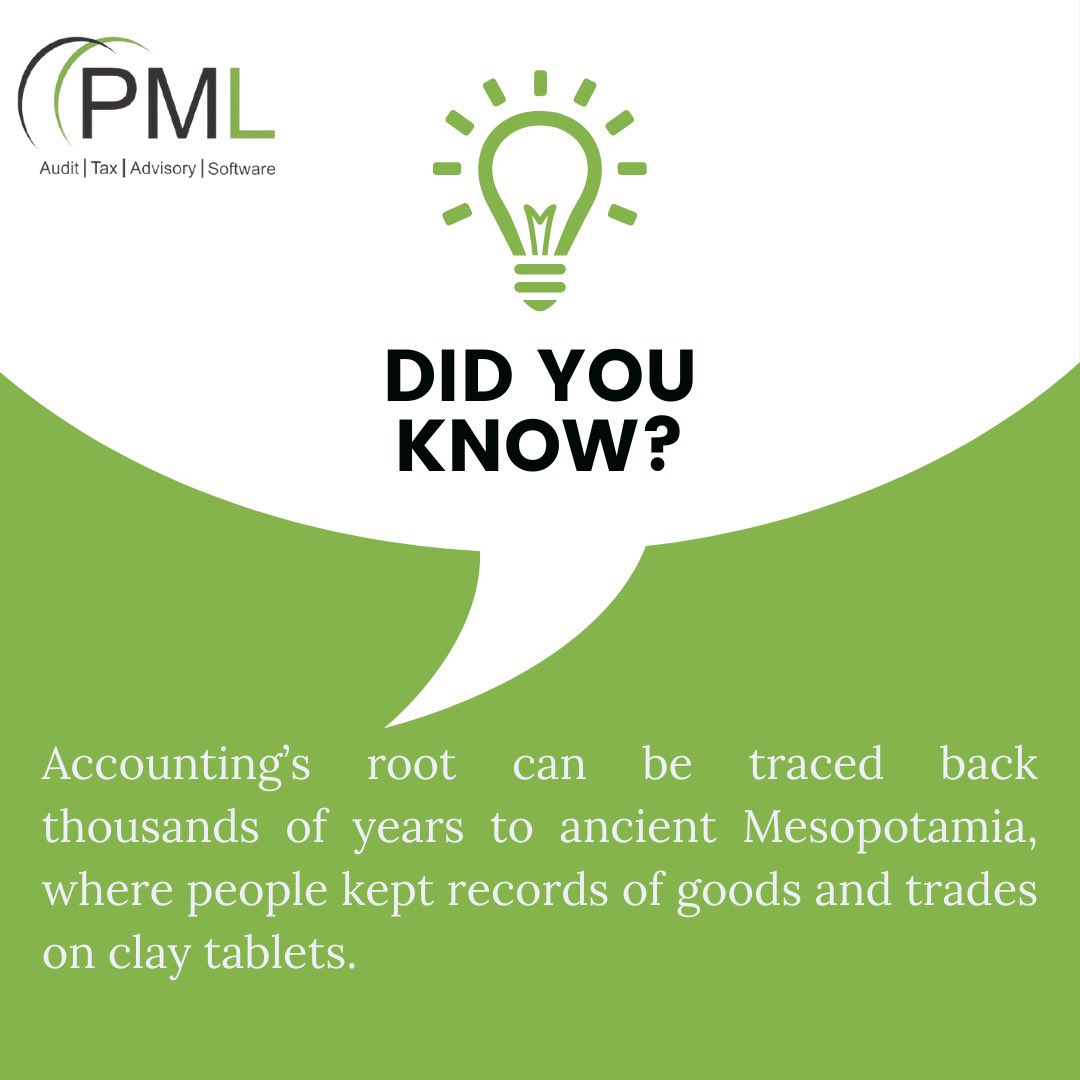 pmlprofessional's tweet image. Discover interesting &apos;Did you know?&apos; facts!
From ancient origins to modern practices, dive into the numbers game with a twist.💼 📊😄 

#FunFacts #AccountingFacts #FunFinance