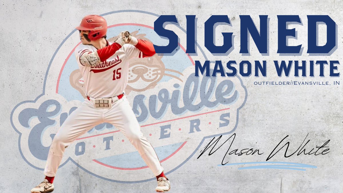 🚨 SIGNING 🚨

Help us welcome Evansville native and Evansville Central grad Mason White, who has been signed ahead of this weekend's series with the Gateway Grizzlies!

📰evansvilleotters.com/news-home?nID=…

⚾️ #LetsGoOtters 🦦