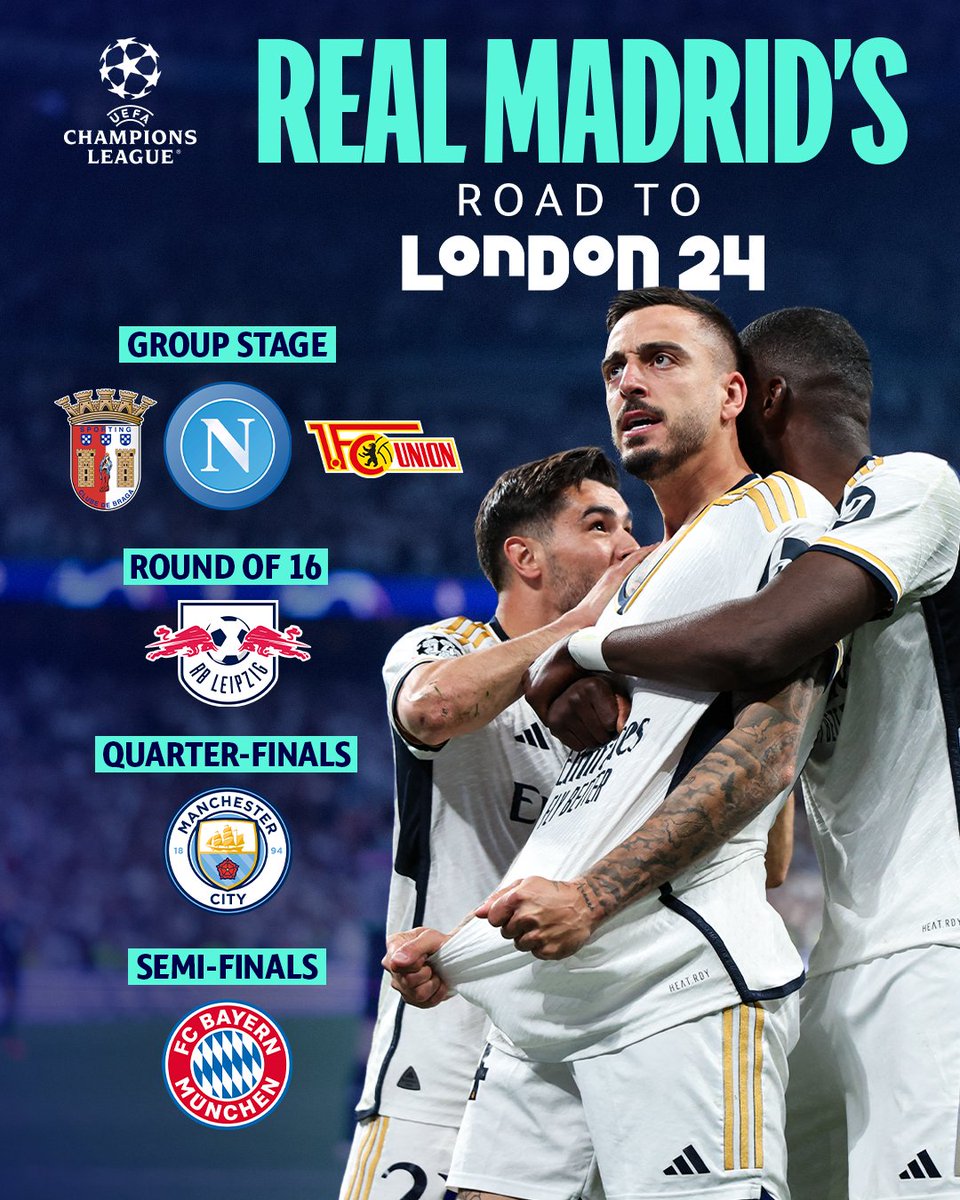 ChampionsLeague's tweet image. How Real Madrid made it to London 👀

#UCLfinal