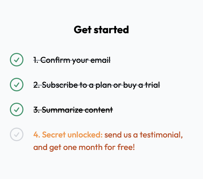 benjamincrozat's tweet image. Toying with an idea: paid users can unlock 1 free month if they send me a testimonial.

Do you know anyone who did this? 🤔