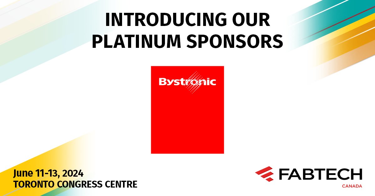 Join @BystronicUSA at FABTECH Canada at booth 7001, who will unveil their state-of-the-art offerings along with 250+ world-class companies exhibiting this June in Toronto!

DISCOVER MORE ➪ brnw.ch/21wKjyz

#Innovation #Productivity #Toronto #Bystronic #FABTECHCanada