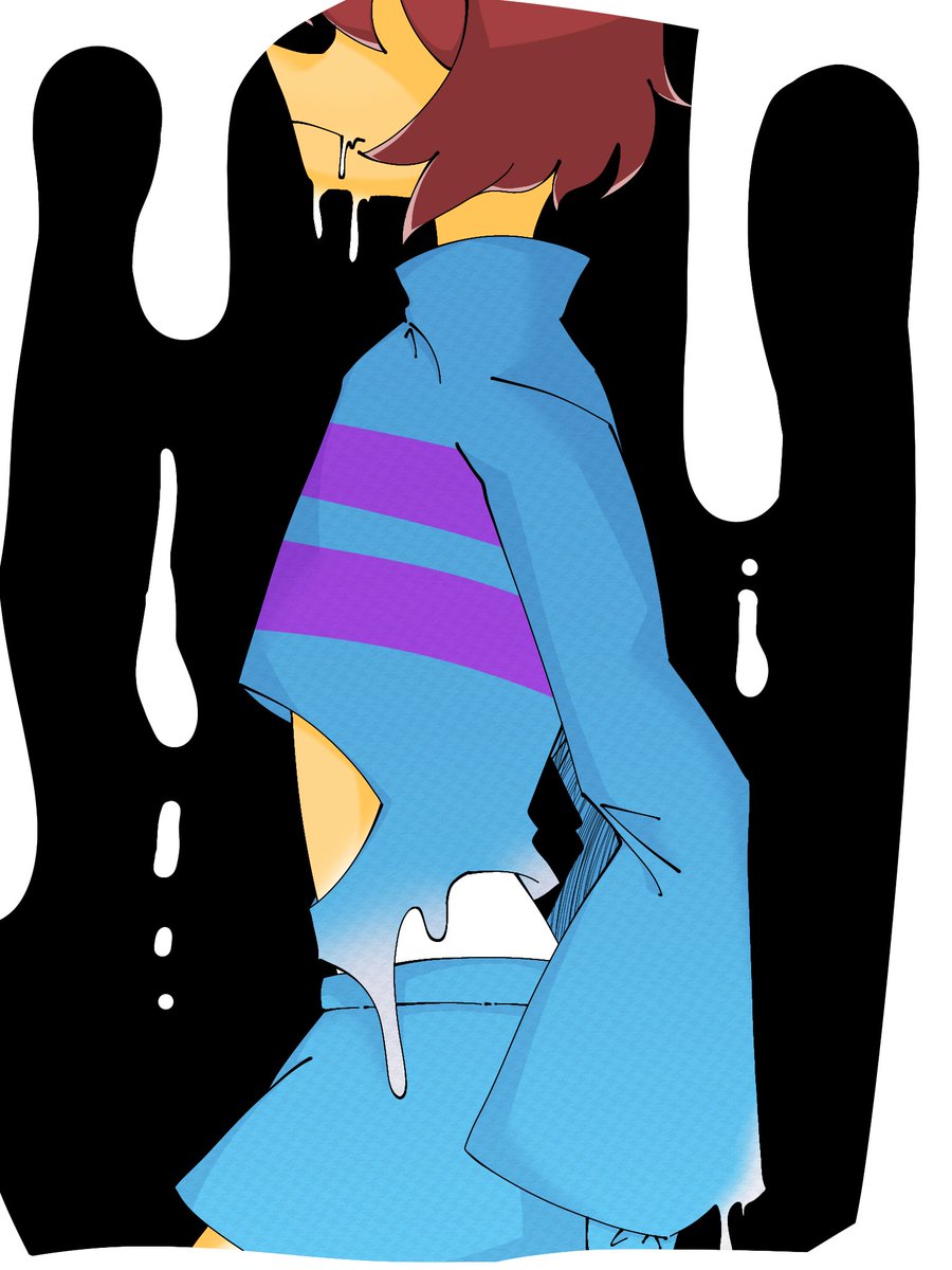 #トビのイラスト #undertale #frisk #illustration #イラスト
《決意が溢れ出る》