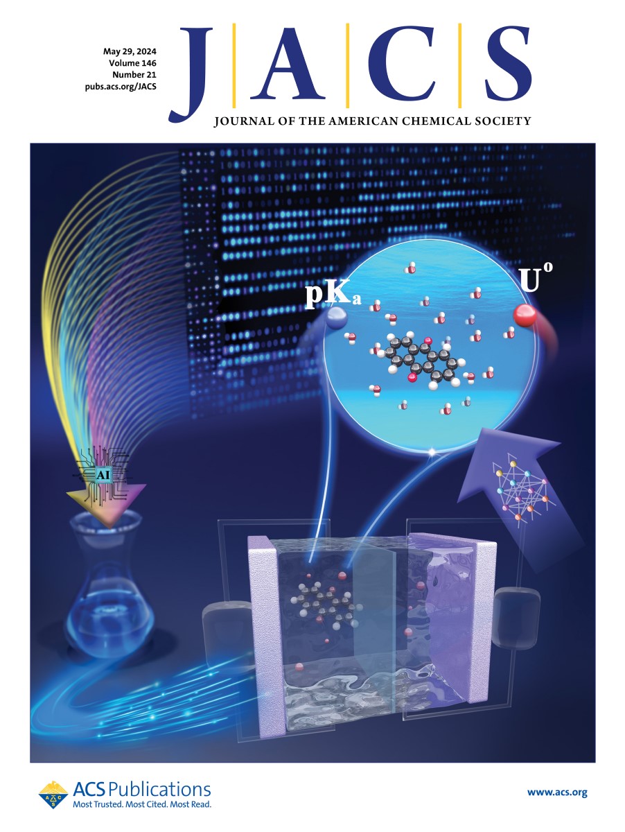 From this week's covers: 'Accelerating Computation of Acidity Constants and Redox Potentials for Aqueous Organic Redox Flow Batteries by Machine Learning Potential-Based Molecular Dynamics'. Read the full article ➡️ go.acs.org/9AP