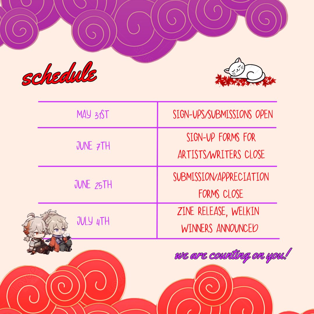 three years ago today tomozuha’s first leaks were posted 🐱🍁 happy anniversary!

to celebrate/prep for their in game appearance anniversary, we’re hosting a collaborative zine &amp; a giveaway! info + signups in replies
#tomozuha #kazutomo #kazuha #tomo #kazuhasfriend #genshinimpact