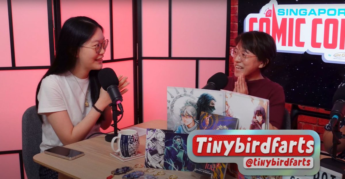 Did you know - Tinybirdfarts and I left our corporate jobs 2 years ago to pursue our webcomic dream full time! Here's us talking about this bold move - thank you so much @Viencylee, <a href="/clybaby/">ying</a> &amp; the team at ComixSG for making this possible! youtube.com/watch?v=H_qVm3…