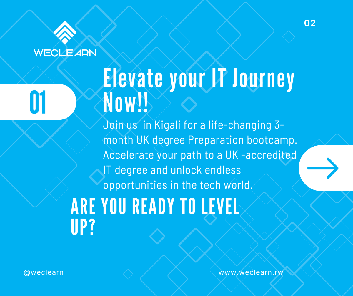 weclearn's tweet photo. 🌟💼 Exciting Opportunity Alert! Join Our Ongoing UK Degree Prep Bootcamp on LinkedIn! 🎓💻 Dive deep into program specifics and pave your way to success in the tech industry! 🚀🔗 #UKDegreePrep #TechEducation #CareerGrowth https://t.co/RonSrdv4Bh