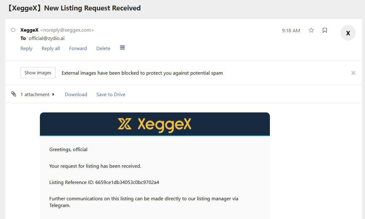 【XeggeX】New Listing Request Received

We are proud to announce that Zydio AI has successfully submitted a listing request to XeggeX. Following the required procedures, our request has been accepted and is now being processed.

Listing Reference ID: 6659ce1db34053c0bc9702a4
