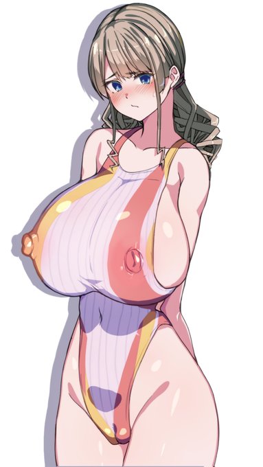 「オ、オーナーさん…❤こ、これ、競泳水着みたいな水着❤透けちゃって恥ずかしいんですけど…❤❤」競泳水着?なんの話だい?競泳水着"風"水着ですよ!なDOAXVV,エロバレーのモニカちゃんですお納めください☺☺ #DOAXVV #ブイブイ 