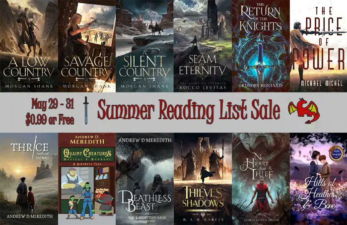 Don't miss out on the last day of this sale. 8 Authors with 12 books for $0.99 or FREE!

jamesldulin.com/summerreadingl…