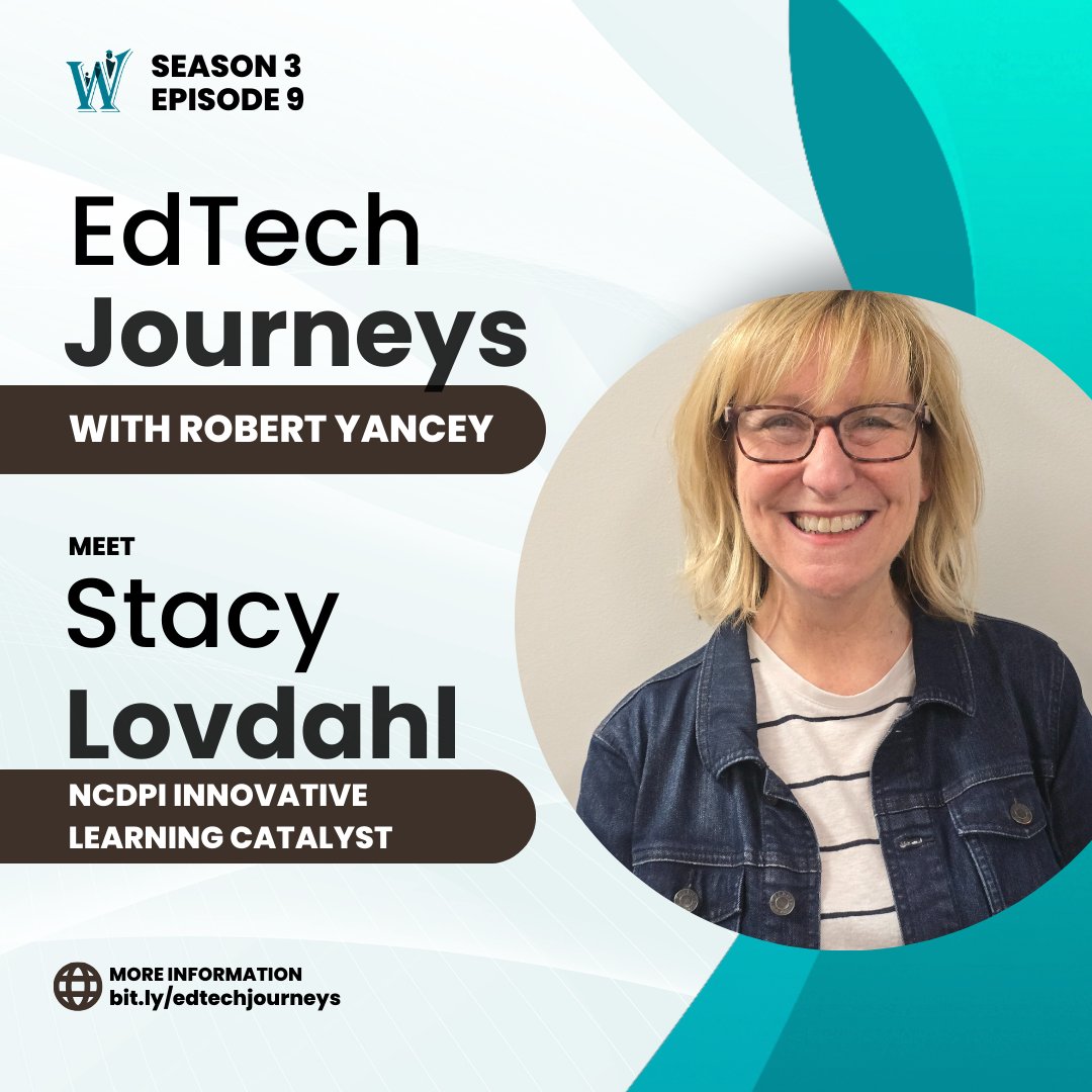 spotifyanchor-web.app.link/e/7zMLN7M02Jb
It was a pleasure having <a href="/braveneutrino/">Stacy Lovdahl (she/her)</a> join us to talk about #AI in education for our latest episode. She shares her wealth of knowledge, recommendations, and her #moonshot mission to educate every secondary student in NC about AI.