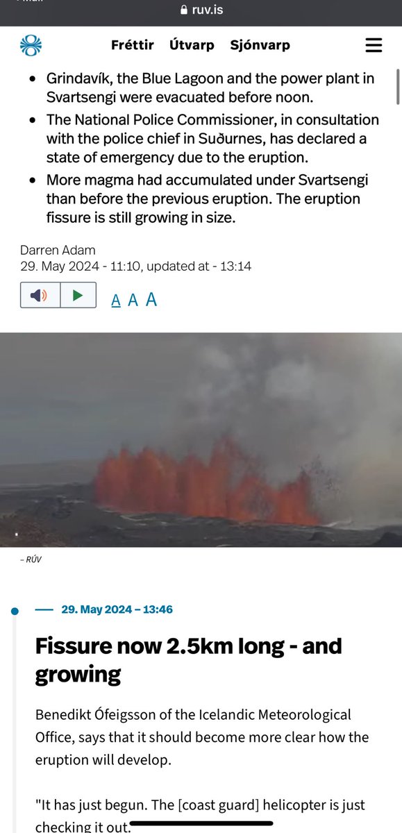 Meeli Roose (@meeliroose) on Twitter photo Great experience to in #DHNB2024 thank you <a href="/uni_iceland/">University of Iceland</a> my first poster session 🤝 #digitalhumanities + my first volcanic eruption - check last screenshot, conference started the same time when Iceland seismic pensinsula activated 50 km away <a href="/UniTurku/">Turun yliopisto - University of Turku</a> <a href="/HuDi_Project/">Human Diversity Consortium</a> <a href="/BEDLAN_Uralic/">BEDLAN</a> Great experience to in #DHNB2024 thank you <a href="/uni_iceland/">University of Iceland</a> my first poster session 🤝 #digitalhumanities + my first volcanic eruption - check last screenshot, conference started the same time when Iceland seismic pensinsula activated 50 km away <a href="/UniTurku/">Turun yliopisto - University of Turku</a> <a href="/HuDi_Project/">Human Diversity Consortium</a> <a href="/BEDLAN_Uralic/">BEDLAN</a>