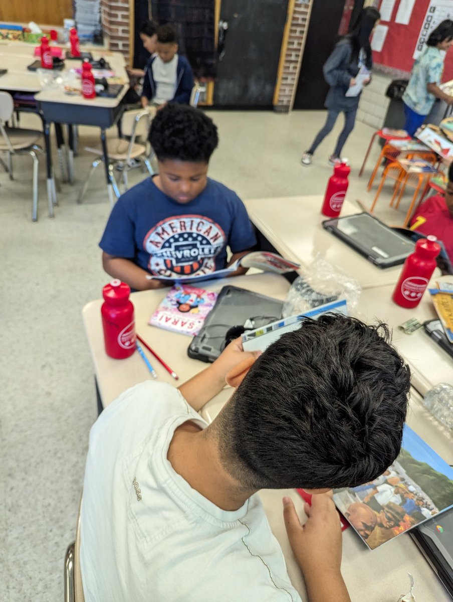 At the end of the school year I like to reorganize our library and pull out <a href="/Scholastic/">Scholastic</a>'s diverse library series for students to read. The connections they make are amazing!