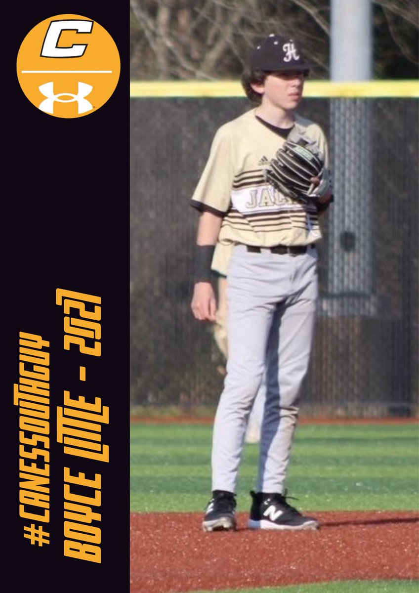 Meet the #CanesSouthGuy
Boyce Little (@LittleBoyce)
2027
INF/RHP
HS: TL Hanna
Team: ‘27 South Scout
Favorite MLB Team: Atlanta Braves
Favorite Food: 🥩 
Biggest Fear: 🕷️ 

@TheCanesBB