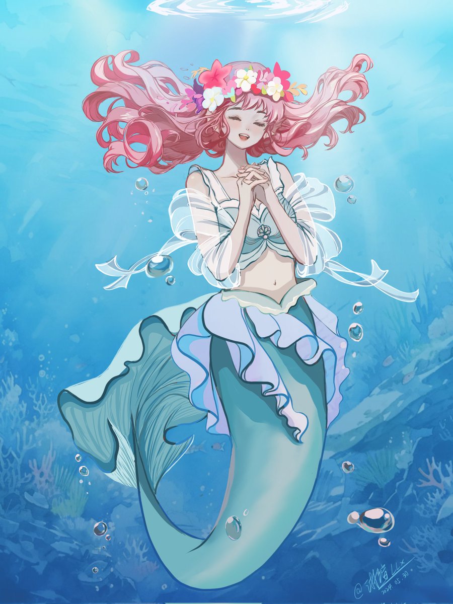 Linxuan1009_'s tweet photo. #mermay2024 #mermay  #Drawmermay2024
#Lei @TomBancroft1 https://t.co/AuGCM4S1sl