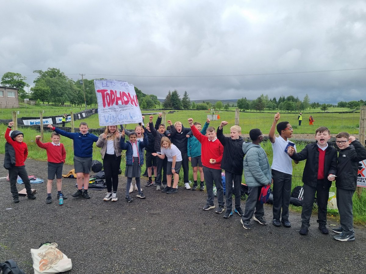 TodholmPs's tweet image. Despite some technical difficulties, P6 had an amazing day at Kames Racetrack for the finale of our @GCU_Goblin project! 🥳 It was great to be there with all the other schools who have been involved. We are so proud of our wonderful learners! 🌟 @pme269 @CaledonianNews