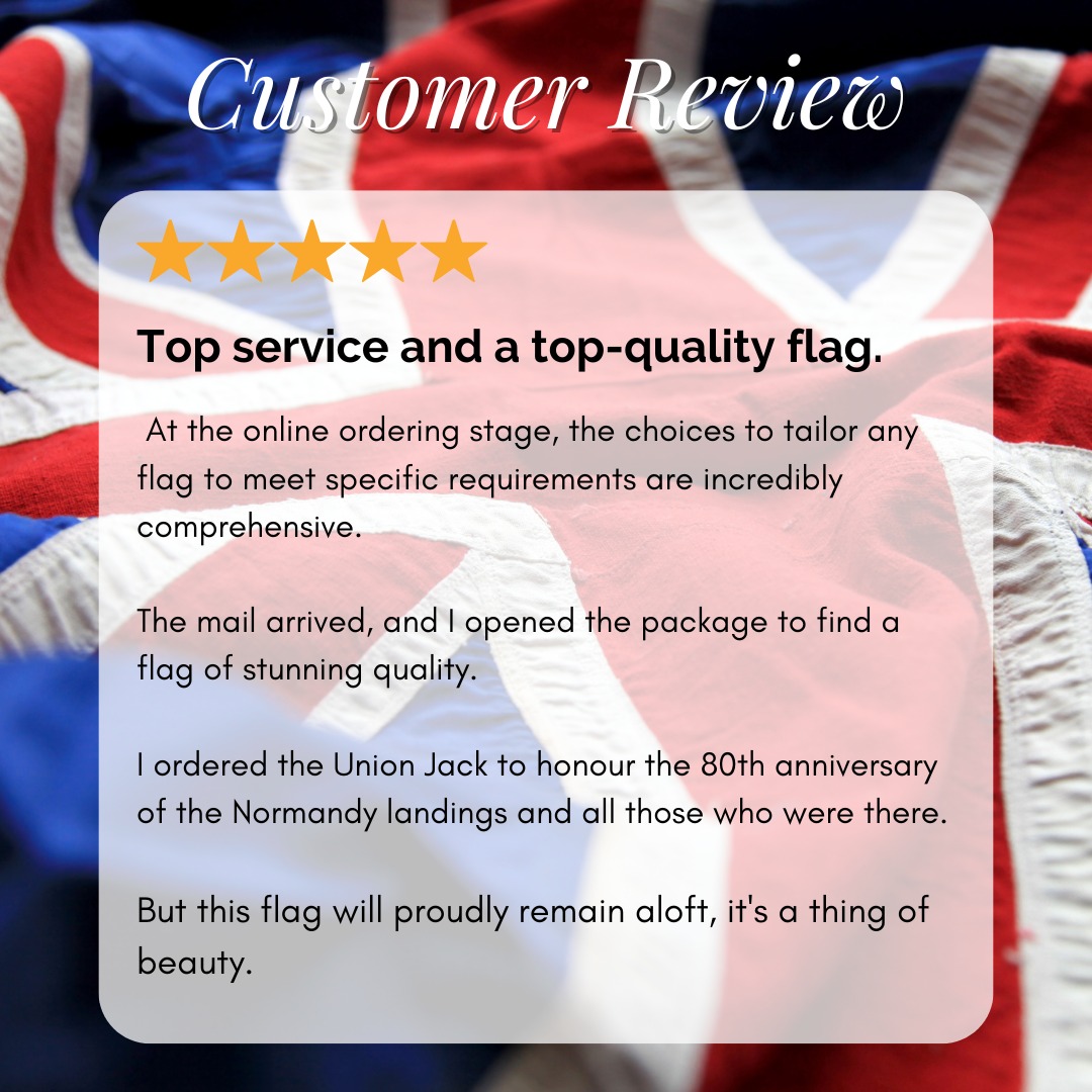 Every Union Jack we create is made with love and attention to detail. We're so grateful for customers like Ron, who remind us of the power and meaning behind our work. 

hampshireflag.co.uk

#UnionJack #Flag #BritishMade #CustomerFeedback #CustomerReview #SmallBusiness