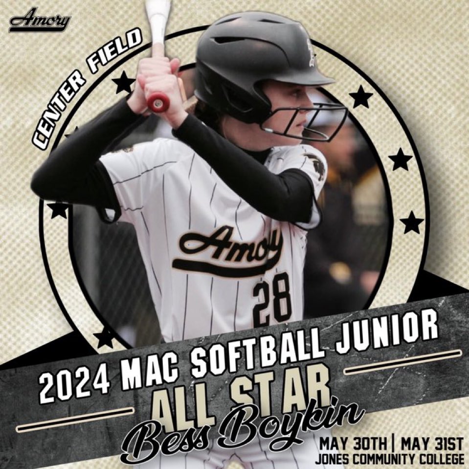 Good luck to Bess Boykin in the MAC Softball Junior All Star Game!! 🐾💪🏽