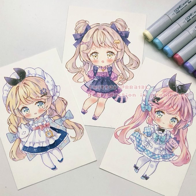 「frills hair bow」 illustration images(Latest)