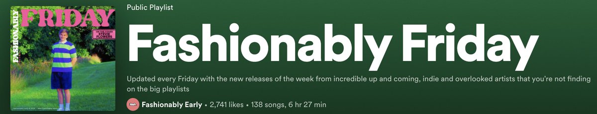 Fashionably Early tweet media