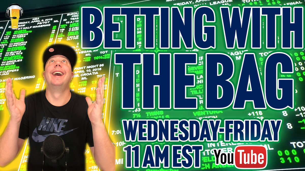 On yesterday's Betting with the Bag @josebouquett @ttjb32 @DabyCab @SharpiesBets & I combined to go 14W 1L in MLB. WE MUST KEEP STACKING! Today's show pops off on @PubSportsRadio in 1hr. We unite to defeat the juice. Lets get this weekend started with a FATTER BANKROLL.