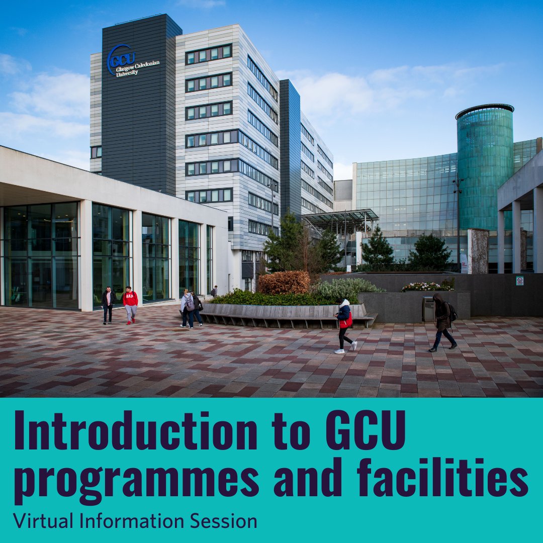 Whether you're ready to apply or still exploring your options, our Virtual Information Sessions are designed to help you every step of the way. 💙 Our next session is on Wednesday 12 June from 5.30 pm - 6.30 pm. Register now: gcu.ac.uk/study/opendays…