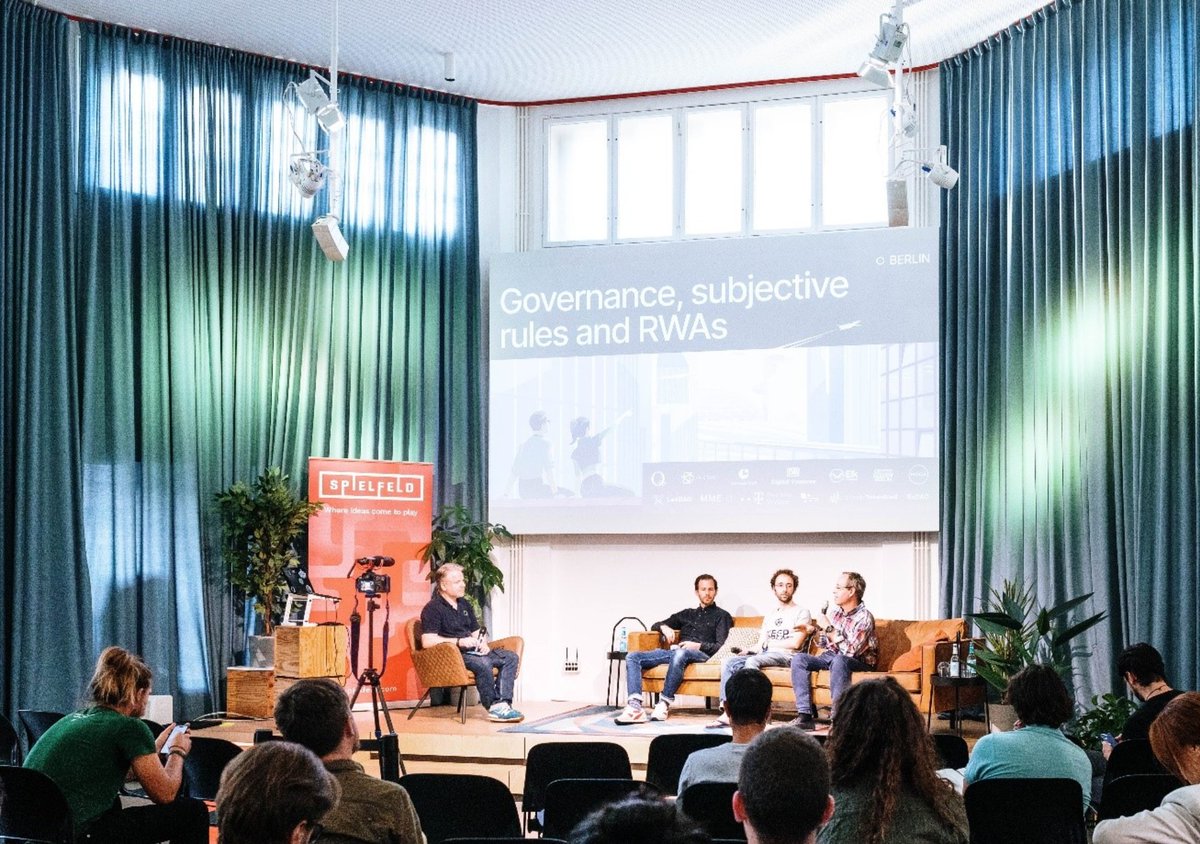 Q Blockchain (@qblockchain) on Twitter photo The fragility of Web3's governance foundations was on full display at the 'Berlin Blockchain Week 2024: Governance, Subjective Rules, and RWAs' event, hosted by <a href="/QBlockchain/">Q Blockchain</a> and <a href="/Kleros_io/">Kleros</a> last week.
Special thanks to the event partners, speakers, and panelists <a href="/mms_Blockchain/">Telekom Web3 Infrastructure & Solutions</a> The fragility of Web3's governance foundations was on full display at the 'Berlin Blockchain Week 2024: Governance, Subjective Rules, and RWAs' event, hosted by <a href="/QBlockchain/">Q Blockchain</a> and <a href="/Kleros_io/">Kleros</a> last week.
Special thanks to the event partners, speakers, and panelists <a href="/mms_Blockchain/">Telekom Web3 Infrastructure & Solutions</a>
