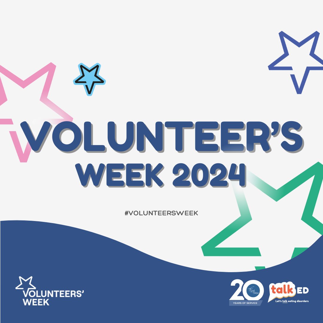 It's #VolunteersWeek!✨ 

We're celebrating our team of volunteers and their hard work and dedication by acknowledging the countless hours they devote to helping others affected by eating disorders. Thank you for all that you do, volunteers - your impact is immeasurable!