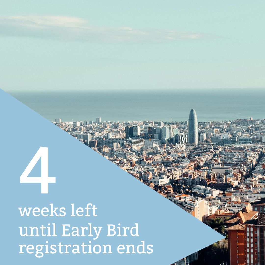 📢 Only 4 weeks left to register at the Early Bird rate for #DrupalConBarcelona! Register now and save €155 compared to the Regular rate. Don't miss out on this amazing opportunity! 🚀  #DrupalConEur #EarlyBird #SaveTheDate