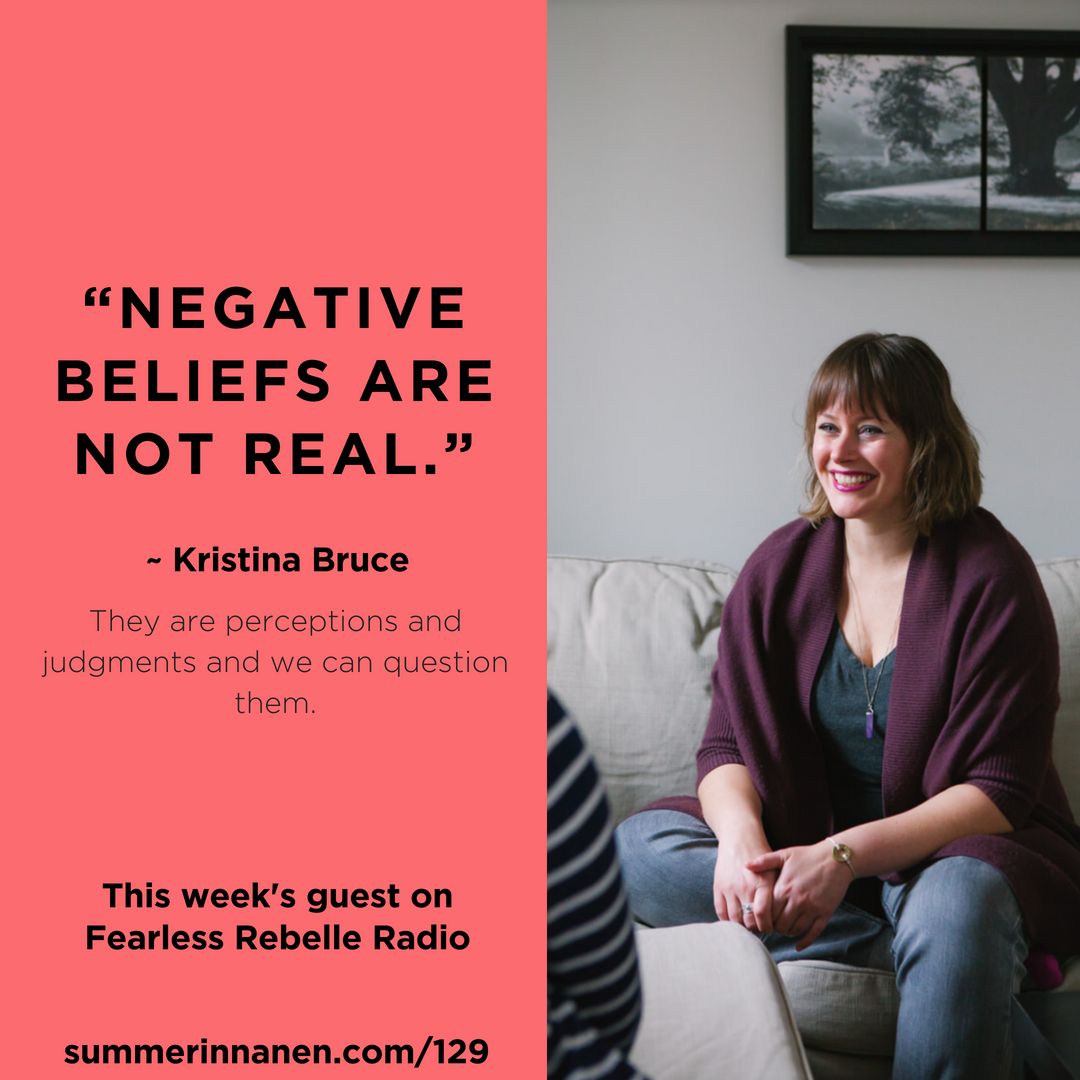 Classic episode! Kristina Bruce is on the show talking about how we can dig into our negative thoughts to shift our relationship with our body and food. #HealthAtEverySize #bodyimage #FearlessRebelleRadio bit.ly/4aO9Ixi