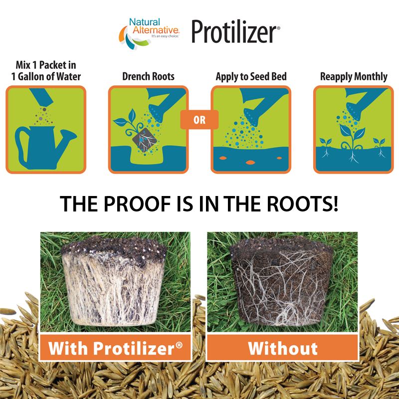 Packed with beneficial microbes, Protilizer® provides plants with crucial nutrients, allowing root systems to flourish and develop in potted soil and planted gardens.

ow.ly/RzKv50RsW6F

#NaturalAltBrand #NaturalAlternative #Gardening #EnvironmentallyFriendly #DIY #Garden