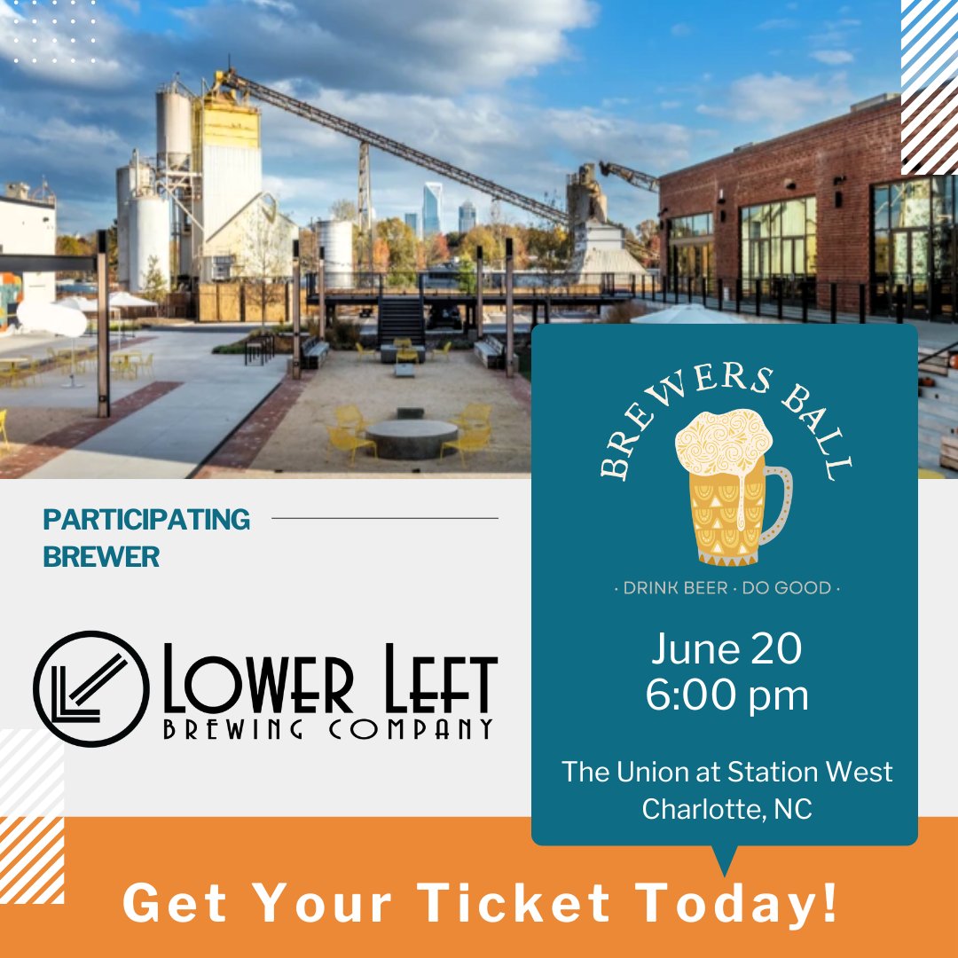 We’re thrilled to announce that the Best Brewery in North Carolina 2021 <a href="/lowerleftbrewco/">Lower Left Brewing Co</a> will be joining us at SHC’s 1st Annual Brewer’s Ball! Mark your calendars for June 20th, 6:00 PM - 9:00 PM at The Union at Station West. Grab your tickets now via the link in our bio
