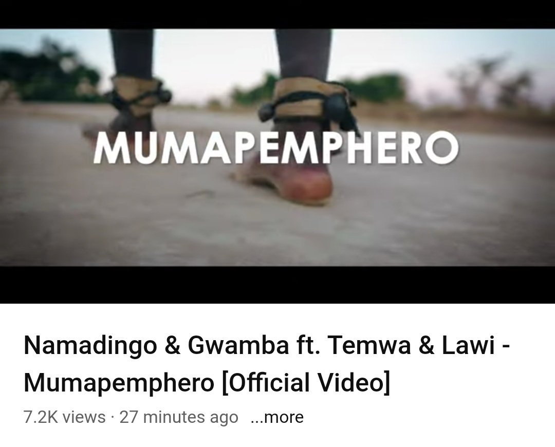 Interestingly I love this song. Apart from the cringe of tongues, everything is fine. Gwamba's verse, I just love it!!! Lawi's background deep voice made it more sensational. Namadingo was singing, so was Temwa. It songs nicely, clearly you can see the hand of master Lawi in this