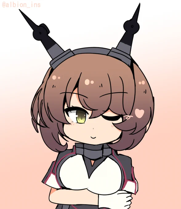 陸奥_アイコン風です!1h10m#艦これ版深夜の真剣お絵描き60分一本勝負 #艦これ版真剣お絵描き60分一本勝負_20240531 