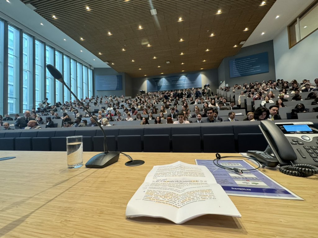 Wonderful to kick off opening of final round of 2024 IBA ICC Moot Court Competition with 93 teams from 47 countries, with opening by ICC President   Akane, Prof M Scharf, K Orlovsky, municipality The Hague, and wonderful judges, coaches &amp; teams <a href="/GrotiusCentre/">Grotius Centre</a> <a href="/ICCMoot/">IBA ICC Moot Court Competition</a>